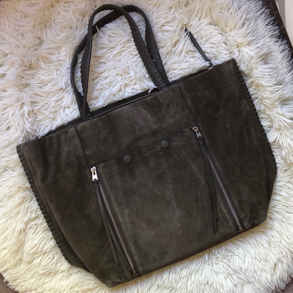 All saints suede tote